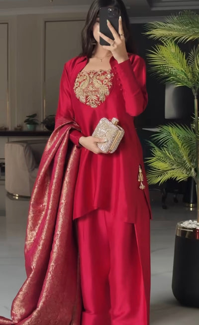 Red peacock